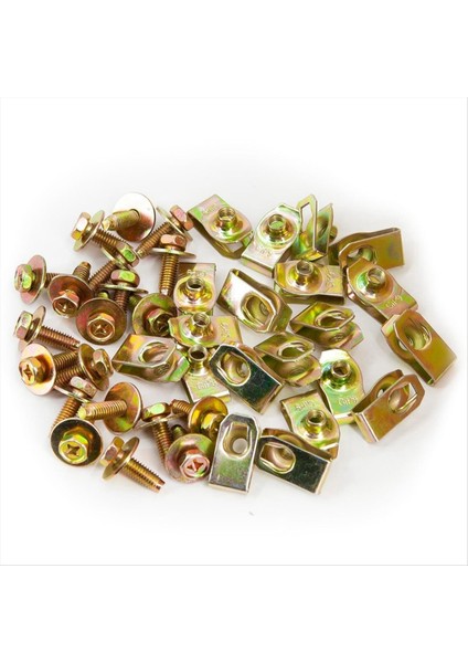 20X Gövde Cıvataları U-Fındık Klipsleri Kapak Altında Motor Alt Tabakalı Sıçrama Kalkan Koruyucusu Tampon Çamurları Astar Itme Bağlantı Elemanı (Yurt Dışından) modelleri