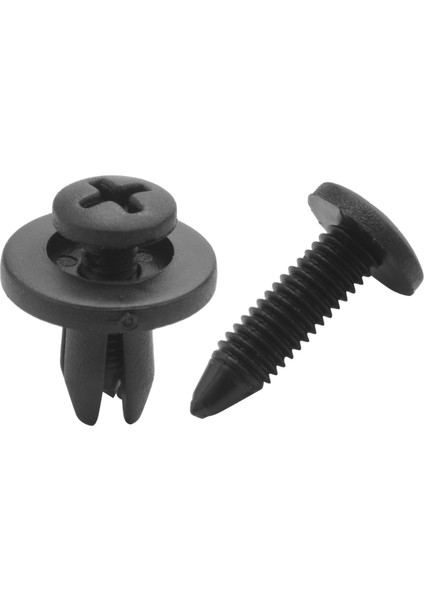 50PCS 6mm Plastik Itme Tipi Perçin Tampon Pimi Klipsler (Yurt Dışından)