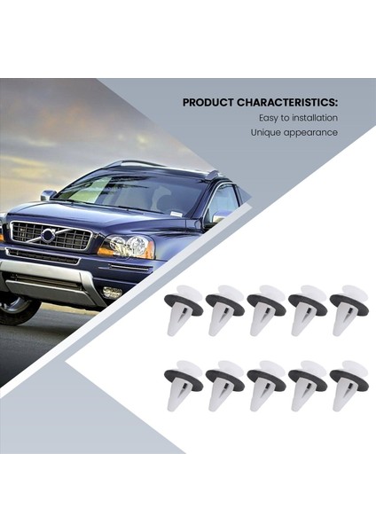 10X Araba Gövdesi Kapısı Trim Kartı Tutturucu Tutucu Tutucular Volvo Için Panel Kelepçe Klipsleri (Yurt Dışından) modelleri