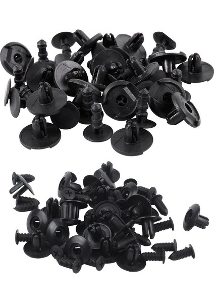45 Pcs Aksesuarlar 20 Pcs Çamurluk Kilit Vidalı Pin Klipler ve 25 Pc Bumpla Çamurluk Kapı Perçinleri Klips 8mm Delik (Yurt Dışından)