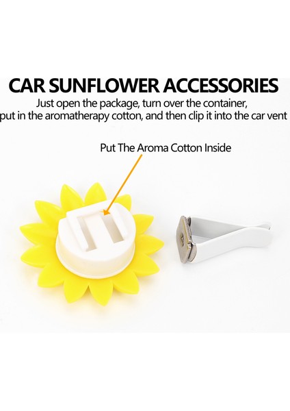4 Adet Araba Ayçiçeği Aksesuarları Araba Hava Spreyi Ayçiçeği Hava Havalandırma Klipsleri Hava Havalandırma Süslemeleri Arabalar Için Parfüm (Yurt Dışından) indirimleri
