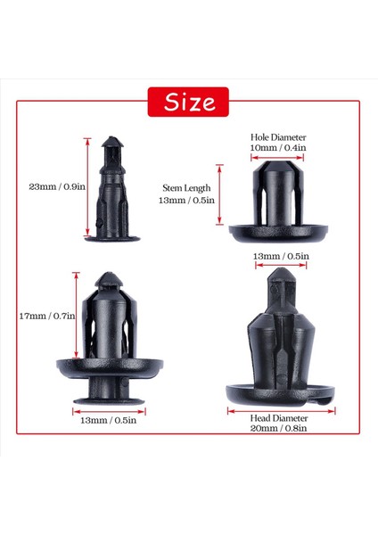 600PCS Tampon Klipsleri 10MM Honda ve Acura Plastik Perçinli Tutucu Klipsleri Için Çamurluk Parlama Dolap 91503-SZ3-003 (Yurt Dışından) fırsatları