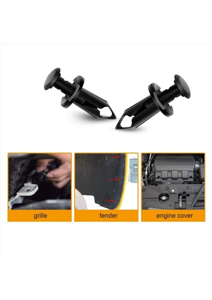 Kapak Koruma Cıvataları Altında 2x Motor Tampon Çamurluk Astarı Itme Tutma Tutturucu Ekstrüde Ekstrüde U-Notları Infiniti G35 G37 FX35 (Yurt Dışından) modelleri