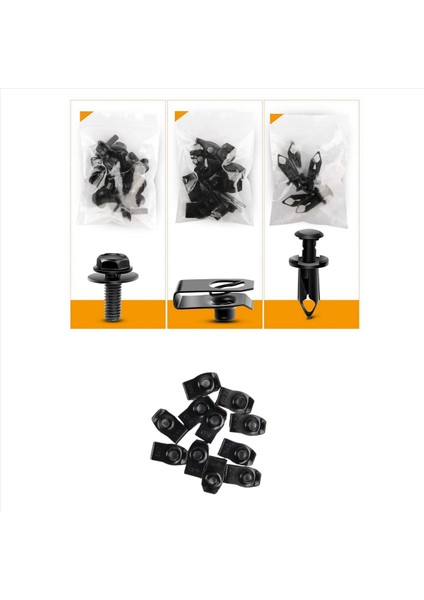 Kapak Koruma Cıvataları Altında 2x Motor Tampon Çamurluk Astarı Itme Tutma Tutturucu Ekstrüde Ekstrüde U-Notları Infiniti G35 G37 FX35 (Yurt Dışından) fırsatları