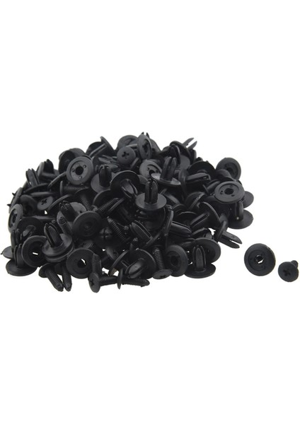 150 Pcs Araba Çamurluk Itme Tipi Siyah Plastik Perçinler Bağlantı Elemanı 6mm &amp 8mm (Yurt Dışından) modelleri