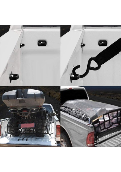 Siyah Kamyon Yatak Yan Duvar Ankrajları 4pcs Set Tie Downs Anchor Chevy Silverdo Pikap Çapa Kamyon Yatağı (Yurt Dışından) modelleri