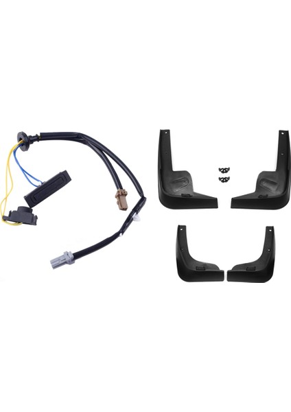 1 Set Nissan Guard Mud Flep Arabası ve 1 Pcs Bagaj Kapağı Bagaj Kapağı Açıcı Anahtarı (Yurt Dışından)