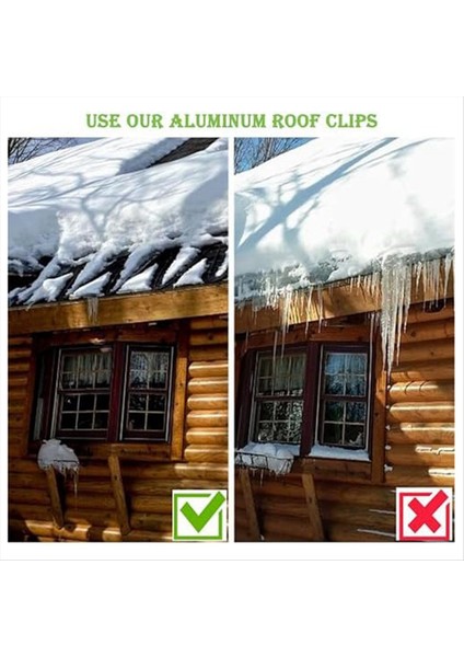 Çatı Buz Çözme Kablo Klipsleri 50 Paket Metal Klips Isı Kablosu Çatı Klipsi Alüminyum Çatı Klipsleri Bozulma Kablo Klipsleri (Yurt Dışından) fiyatları