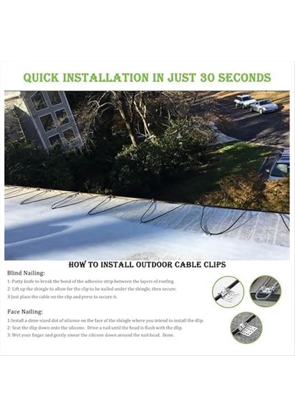 Çatı Buz Çözme Kablo Klipsleri 50 Paket Metal Klips Isı Kablosu Çatı Klipsi Alüminyum Çatı Klipsleri Bozulma Kablo Klipsleri (Yurt Dışından) modelleri