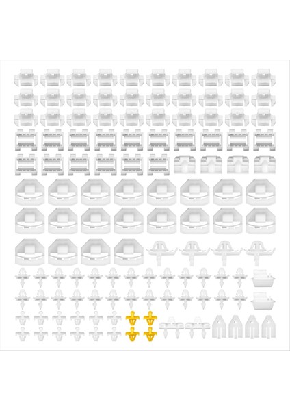 190 W201 190E 190D Için Yan Kapı Paneli Için Yan Panel Klips Kiti Sabitleme Klibi (Yurt Dışından)