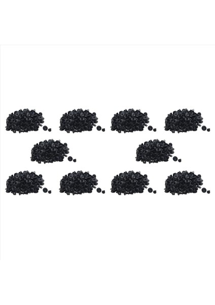 1000 Adet Araba Çamurluk Itme Tipi Siyah Plastik Perçinler Bağlantı Elemanı 6mm Delik (Yurt Dışından)