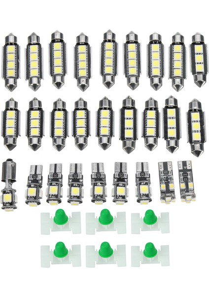 27PCS 50PCS ile Mercedes-Benz Için Beyaz Araç Içi LED Işık Kiti Bmw Için (Yurt Dışından)
