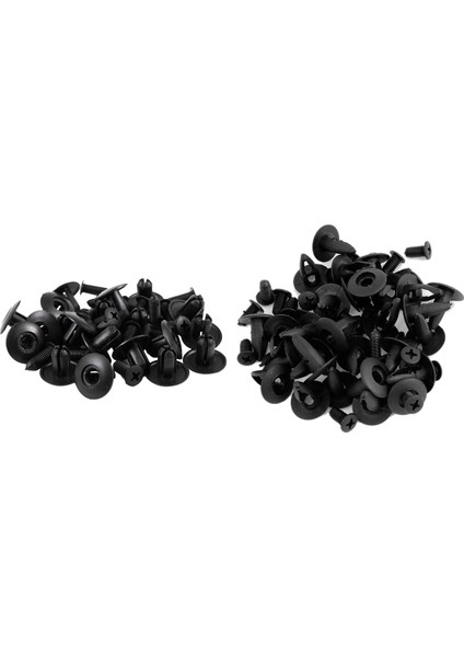 30 Pcs 6mm Delik Dia Siyah Plastik Perçinler Bağlantı Eden Fender Tampon Push &amp 20PCS Fender Astar Itme Klipsleri Tutucu (Yurt Dışından)