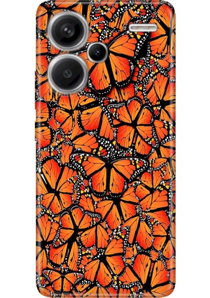 Xiaomi Redmi Note 13 Pro Plus 5g Kılıf Desenli Baskılı Tpu Rubber Kapak Kelebek Cümbüşü