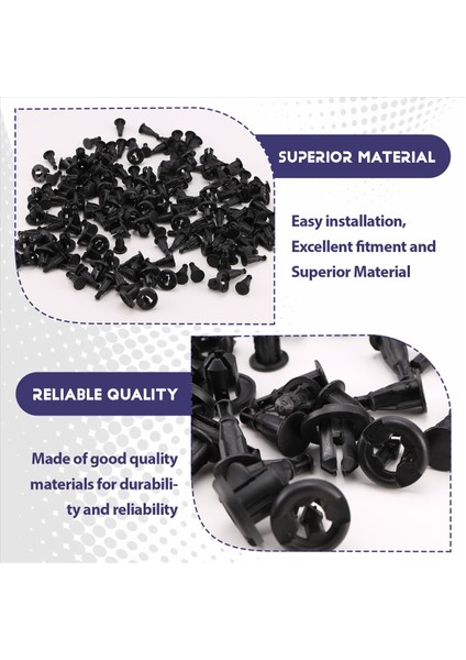 200PCS Tampon Klipsleri 10MM Honda ve Acura Plastik Perçin Tutucu Klipsleri 91503-SZ3-003 Için (Yurt Dışından) indirimleri