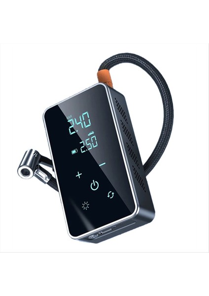 Kablosuz Hava Pompası 150PSI Dokunmatik Ekran Taşınabilir Elektrik Lastik Şişiricisi Araba Bisiklet Motosiklet Hava Kompresörü Enjektör (Yurt Dışından)