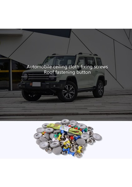 30PCS Araba Tavan Bezi Sabitleme Vidalı Araba Çatı Sabit Toka Snap Perçinler Tutucu Otomotiv Tavan Döşemesi Onarım Düğmesi Gri (Yurt Dışından) fiyatları