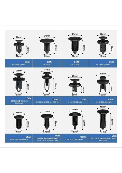 240 Pcs Tampon Klips Araç Klipsleri Plastik Perçinli 16 En Boyut ve 5 Düzeltici Kaldırıcılar Bağlantı Menzili Itme Tutucu Kiti (Yurt Dışından) fiyatları