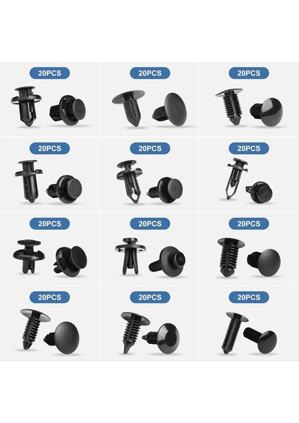 240 Pcs Tampon Klips Araç Klipsleri Plastik Perçinli 16 En Boyut ve 5 Düzeltici Kaldırıcılar Bağlantı Menzili Itme Tutucu Kiti (Yurt Dışından) indirimleri