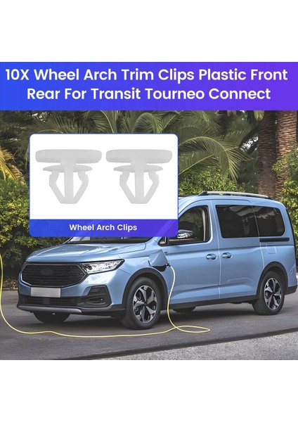 10X Tekerlek Arch Trim Klipler Ford Transit Tourneo Connect Için Plastik Ön Arka (Yurt Dışından) fırsatları