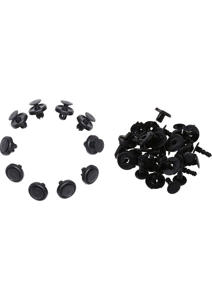 30 Pcs Çamurluk Tampon Plastik Trim Klipler 7mm Tampon Trim Klipli Paneller 20 Pcs 20MM ve 10 Pcs 12MM (Yurt Dışından)