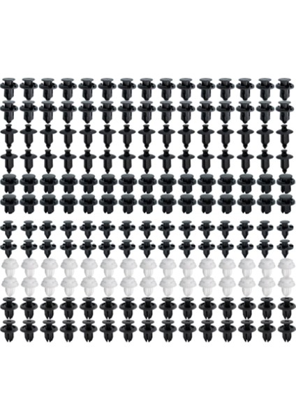 180 Push Pin Perçinleri Araba Kapı Kaplama Paneli Klipsleri Tampon Izgara Çamur Fleps Bağlantı Elemanı Tutucu Kiti Honda Civic Accord Cr-V (Yurt Dışından)