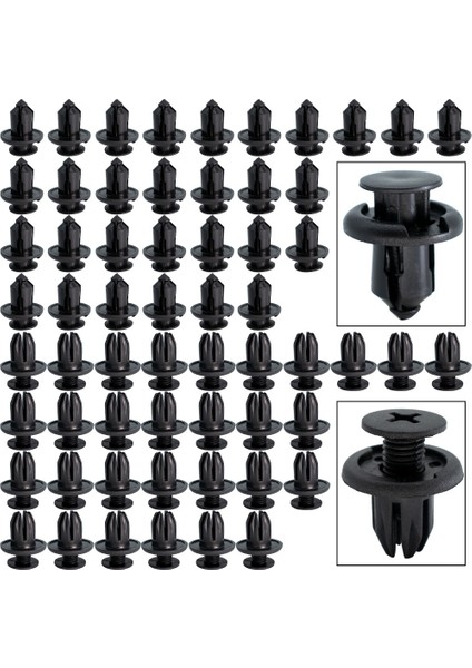 180 Push Pin Perçinleri Araba Kapı Kaplama Paneli Klipsleri Tampon Izgara Çamur Fleps Bağlantı Elemanı Tutucu Kiti Honda Civic Accord Cr-V (Yurt Dışından) modelleri