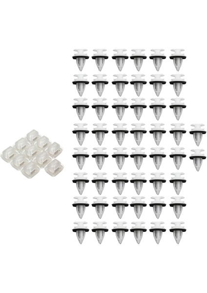 60 Pcs Kapı Takma Döşeme Şeridi Kalıplama Klipsi 10 Adet 15X13X11 5mm ve 50 Adet 14 2 x 17 8 x 8 2mm (Yurt Dışından)