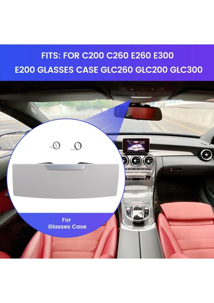 Mercedes-Benz Için Yeni Gözlük Kutusu Kutusu Araba Iç Çatı Güneş Gözlüğü Tutucu Tutucu C260 E260 E300 E200 GLC260GLC200GLC300 A (Yurt Dışından) fırsatları