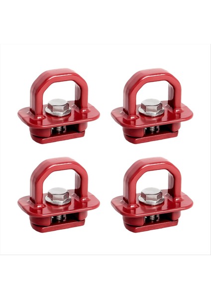 Kırmızı Kamyon Yatak Yan Duvar Ankrajları 4pcs Set Tie Downs Ankraj Chevy Silverdo Pikap Çapa Kamyon Yatağı (Yurt Dışından)