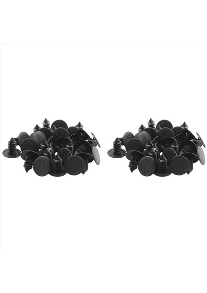 60PCS 9mm x 8mm Delikli Plastik Araba Çamurluk Köknar Ağacı Klips Perçinleri Tutucu (Yurt Dışından)