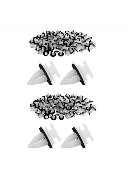200PCS 51418224768 Bmw E46 E53 E90 E91 E70 Kapı Paneli Otomatik Bağlantıcılar Trim Panel Itme Tutucu (Yurt Dışından)
