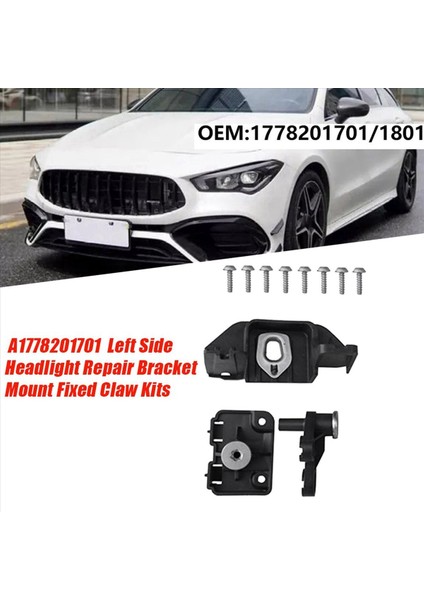 2x Sol Yan Far Onarım Braket Montaj Kitleri A1778201701 Mercedes Için Benz A Cla Sınıfı W177 W118 18-22 Sabit Pençe (Yurt Dışından) fiyatları