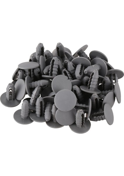 50PCS 8mm Delikli Gri Plastik Perçin Kapısı Klipsli Araba Itme (Yurt Dışından)