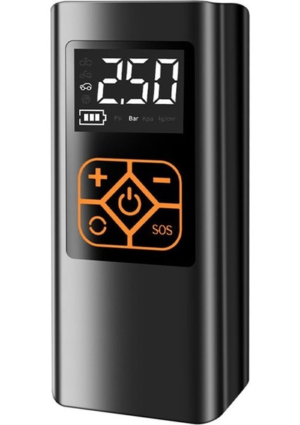 Araç Hava Pompası Taşınabilir Araç Hava Kompresörü 4000MAH Dijital Ekran Motosiklet Bisiklet Teknesi Için Elektrikli Lastik Şişman Pompası (Yurt Dışından)