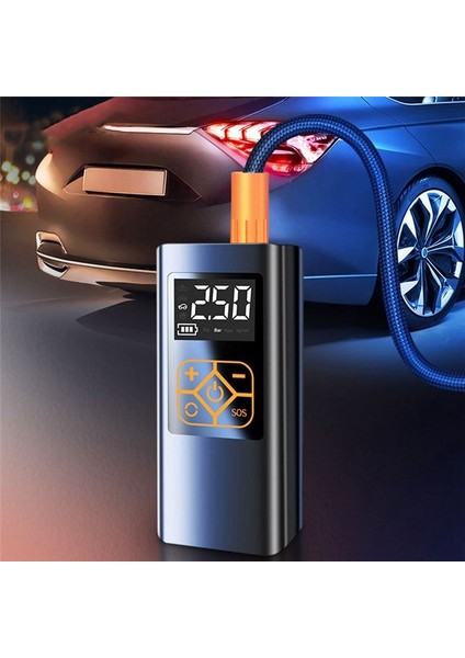 Araç Hava Pompası Taşınabilir Araç Hava Kompresörü 4000MAH Dijital Ekran Motosiklet Bisiklet Teknesi Için Elektrikli Lastik Şişman Pompası (Yurt Dışından) fiyatları