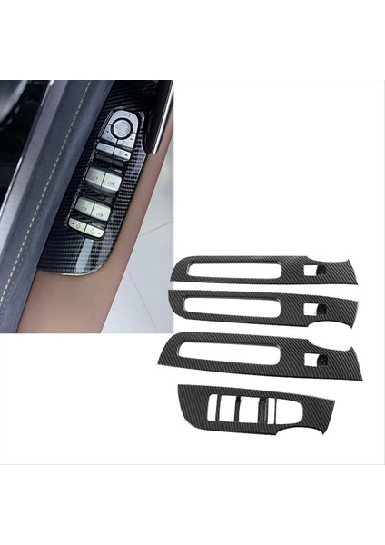 Araba Pencere Anahtarı Kapağı Kaplama Iç Kapı Kol Dayama Dekorasyon Karbon Fiber Byd Tang Arayın (Yurt Dışından) fiyatları