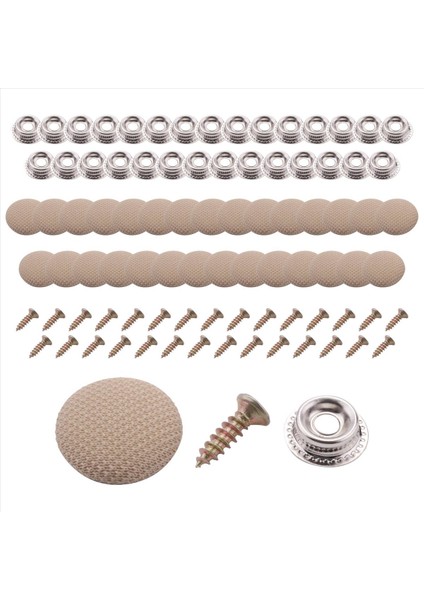 30PCS Araba Tavan Bezi Sabitleme Vidalı Araba Çatı Sabit Toka Snap Perçinler Tutucu Otomotiv Tavan Döşemesi Onarım Düğmesi Bej (Yurt Dışından) fiyatları