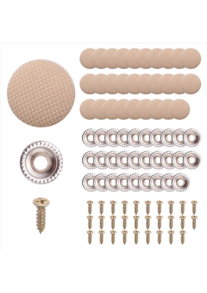 30PCS Araba Tavan Bezi Sabitleme Vidalı Araba Çatı Sabit Toka Snap Perçinler Tutucu Otomotiv Tavan Döşemesi Onarım Düğmesi Bej (Yurt Dışından) modelleri