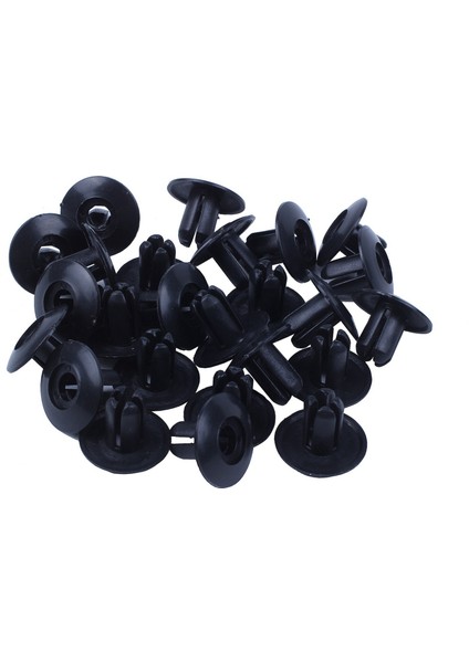 50 Adet Plastik Itme Tamponlu Çamurluk Kapı Perçinleri Klips 8mm Delik Siyah (Yurt Dışından) modelleri