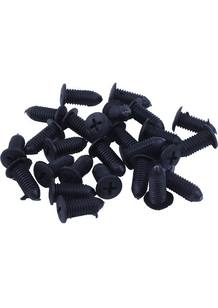 50 Adet Plastik Itme Tamponlu Çamurluk Kapı Perçinleri Klips 8mm Delik Siyah (Yurt Dışından) fırsatları