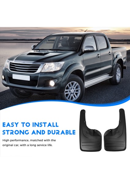 4pcs Çamur Kanatları Çamurluklar Sıçrama Korumaları Toyota Için Çamurluklar Hilux Vigo 2005-2014 76625-0K030 (Yurt Dışından) indirimleri