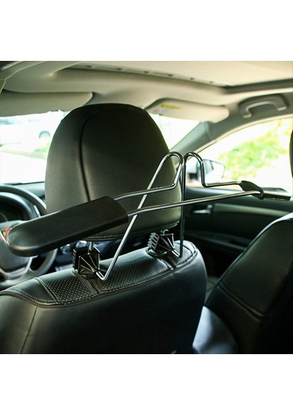 Araba Giysisi Araba Koltuk Kıyafetleri Askısı Başlık Backrest Araba Geri Çekilebilir Kıyafetler Kurutma Rafı (Siyah) (Yurt Dışından) fırsatları