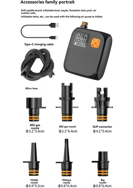 LED El Feneri 8000MAH Bataryalı Kürek Tahtaları Için Taşınabilir Şarj Edilebilir Elektrikli Kürek Tahtası Pompası (Yurt Dışından) fiyatları