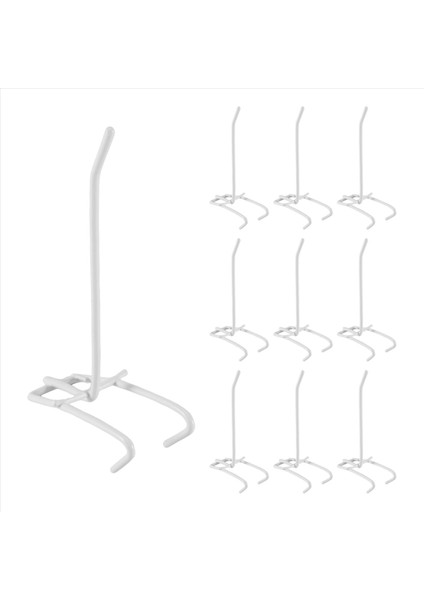 10 Adet 3 9 Inç Uzunluğunda Beyaz Metal Mağaza Izgara Duvar Braketi Ekran Kancaları (Yurt Dışından) fiyatları