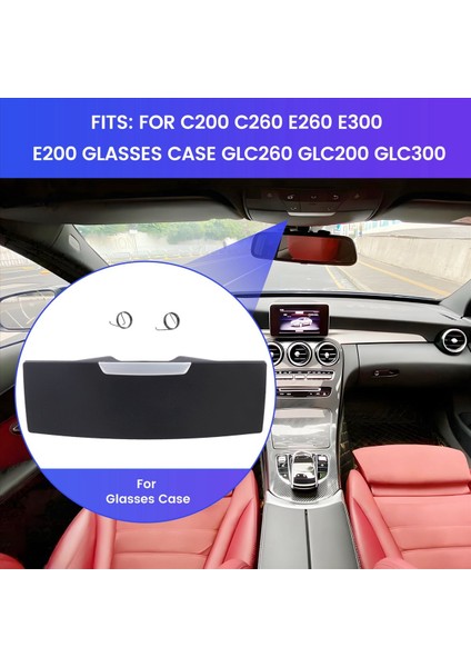Mercedes-Benz Için Yeni Gözlük Kutusu Kutusu Araba Iç Çatı Güneş Gözlüğü Tutucu C260 E260 E300 E200 GLC260GLC200GLC300 C (Yurt Dışından) fırsatları