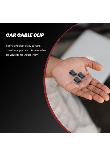 100 Pcs Yapıştırıcı Kablo Kipleri Tel Kelepçeler Araç Kablosu Organizatör Kablo Kravat Tutucu (Yurt Dışından) fiyatları