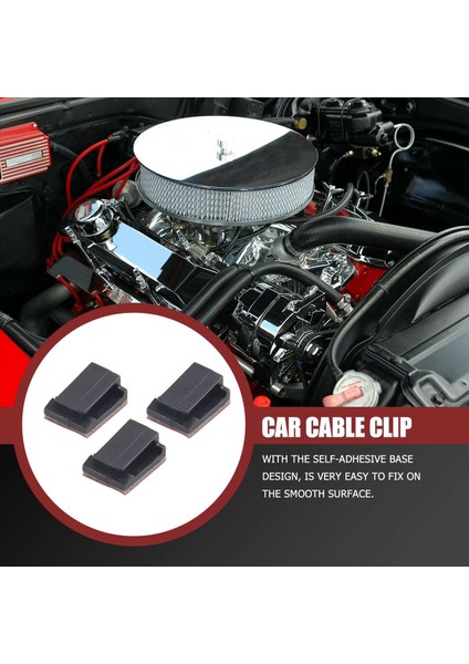 100 Pcs Yapıştırıcı Kablo Kipleri Tel Kelepçeler Araç Kablosu Organizatör Kablo Kravat Tutucu (Yurt Dışından) modelleri