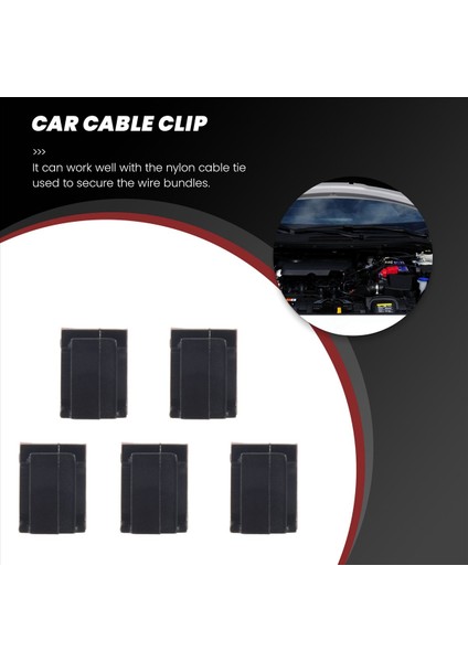 100 Pcs Yapıştırıcı Kablo Kipleri Tel Kelepçeler Araç Kablosu Organizatör Kablo Kravat Tutucu (Yurt Dışından) fırsatları