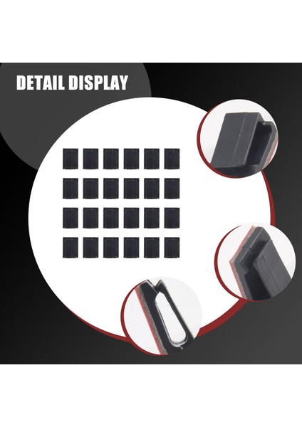 100 Pcs Yapıştırıcı Kablo Kipleri Tel Kelepçeler Araç Kablosu Organizatör Kablo Kravat Tutucu (Yurt Dışından) indirimleri